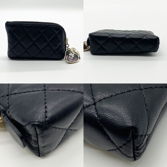 CHANEL Authentic Black Heart Wallet